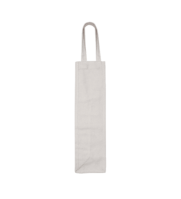 BOLSA BOTELLA DE VINO 100% ALGODÓN CANVAS 10x35x10cm