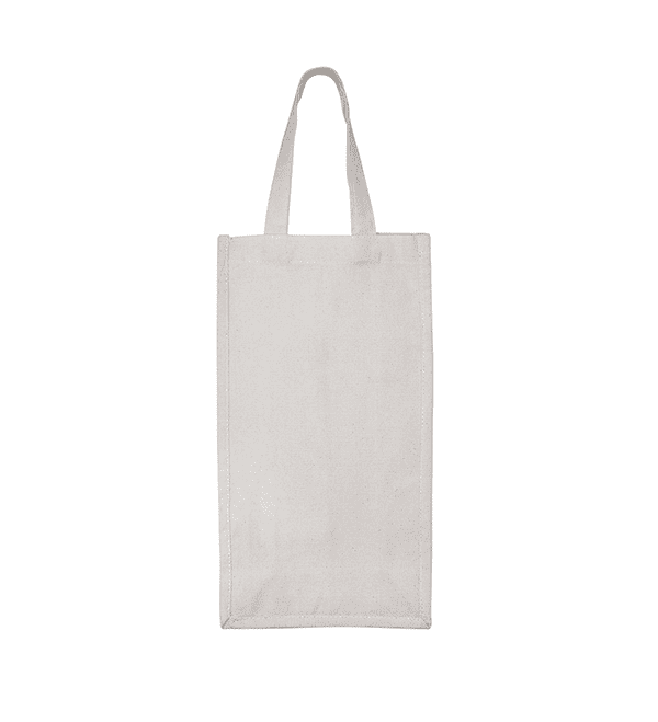 BOLSA 2 BOTELLAS DE VINO 100% ALGODÓN 25x35x10cm