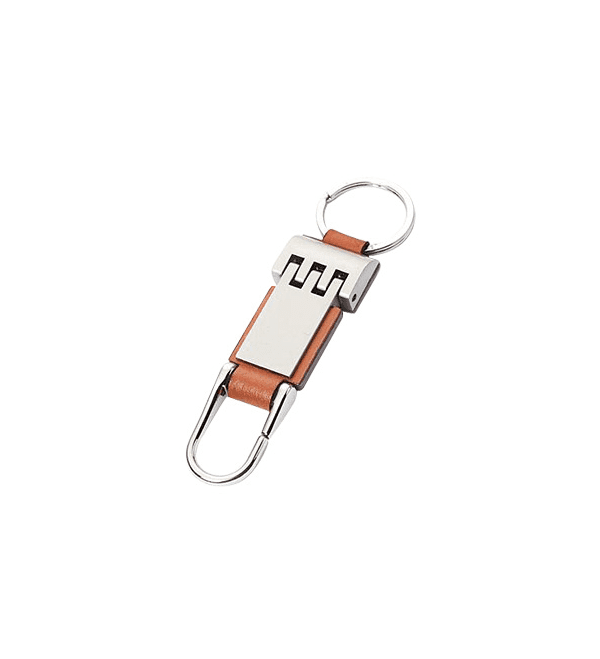 LLAVERO DE METAL-CUERO PREMIUM