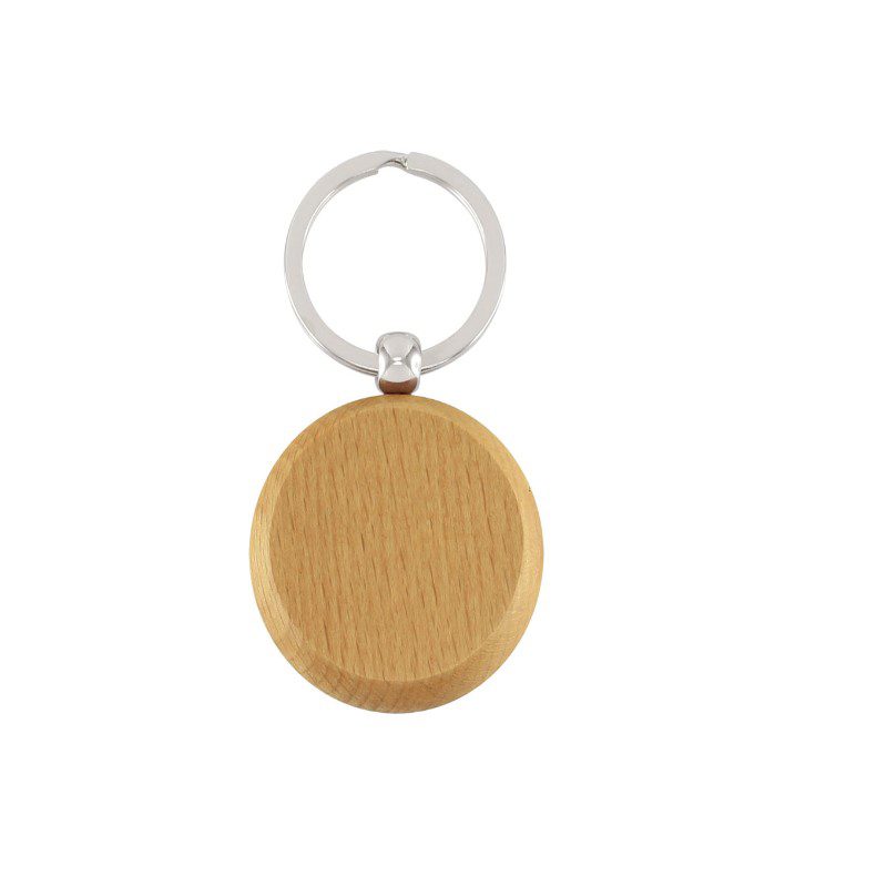 LLAVERO REDONDO DE MADERA