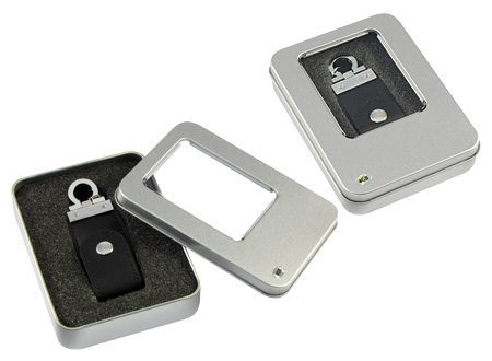 LLAVERO PENDRIVE 4 GB SIMIL CUERO - Imagen 2