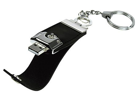 LLAVERO PENDRIVE 4 GB SIMIL CUERO