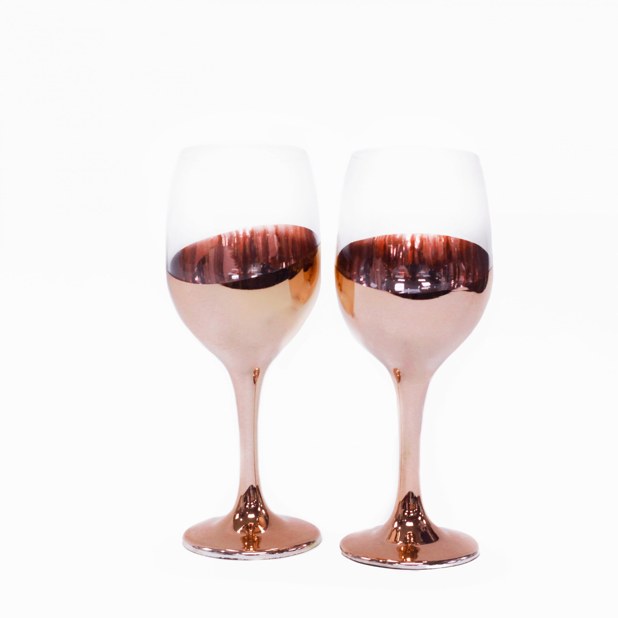 SET DE 2 COPAS COBRIZADAS VINO - Imagen 4