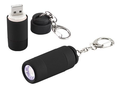 LLAVERO LINTERNA LED CARGADOR USB