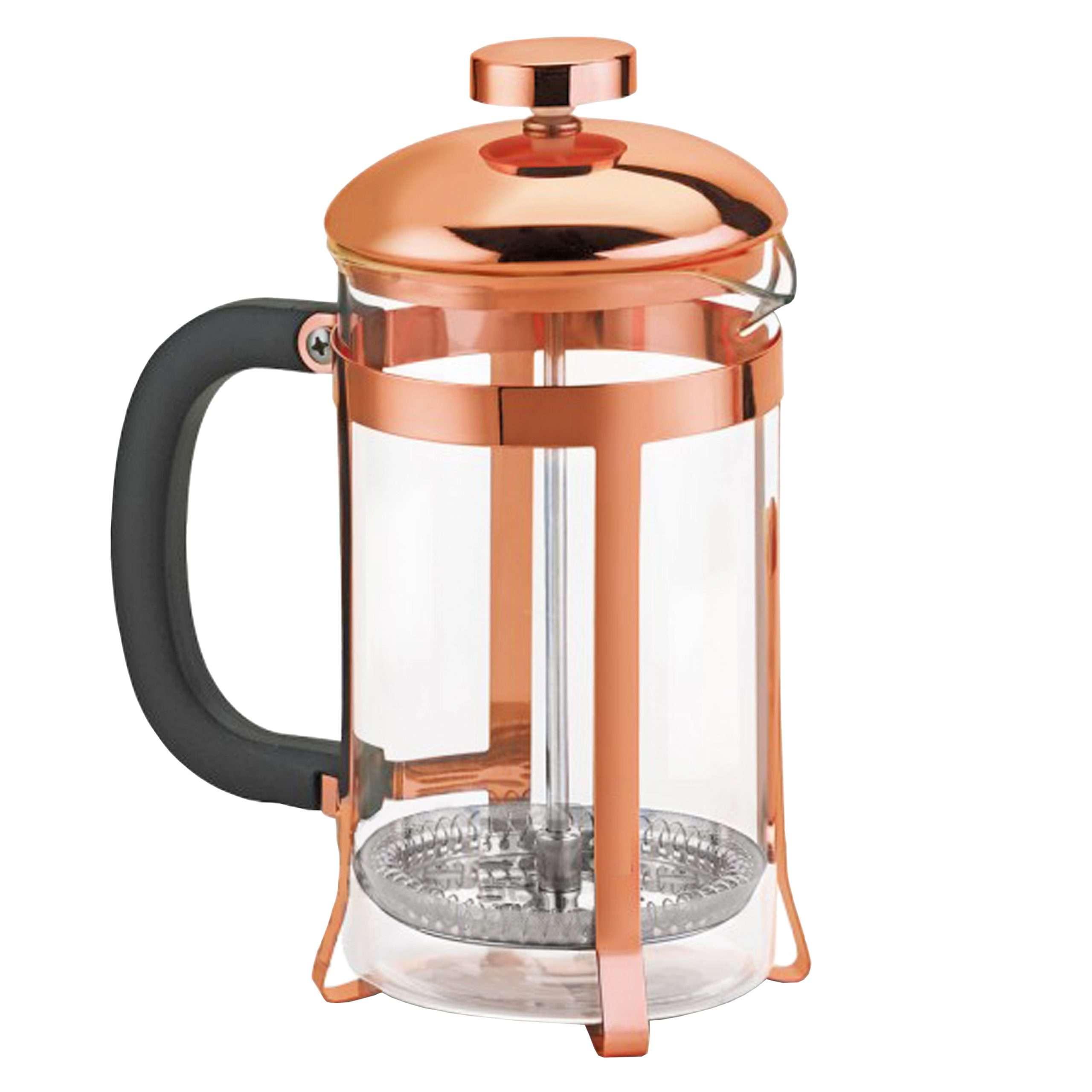 SET DE CAFETERA FRANCESA Y TAZAS ENCOBRIZADA - Imagen 4