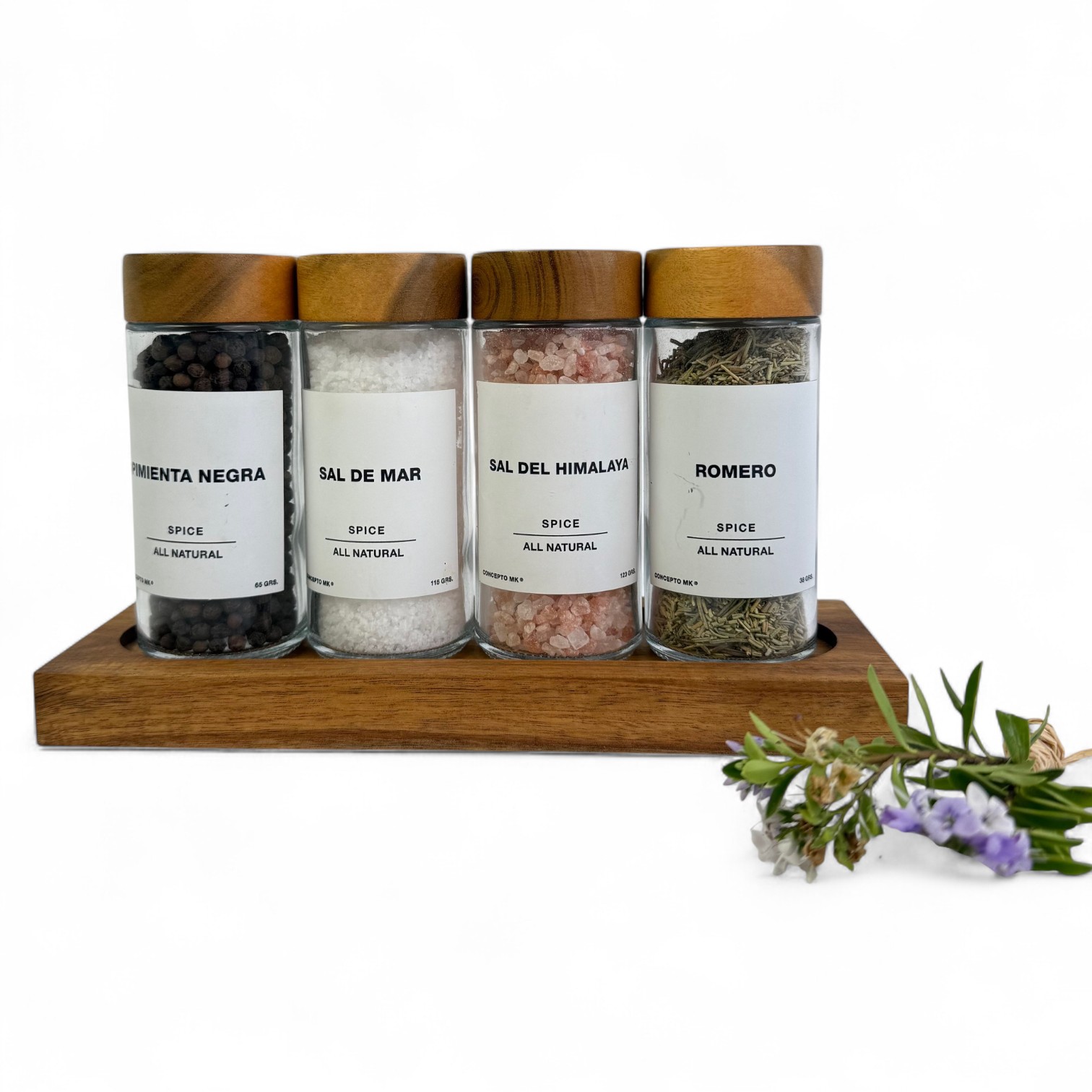 SET ESPECIEROS TAPA MADERA - Imagen 4