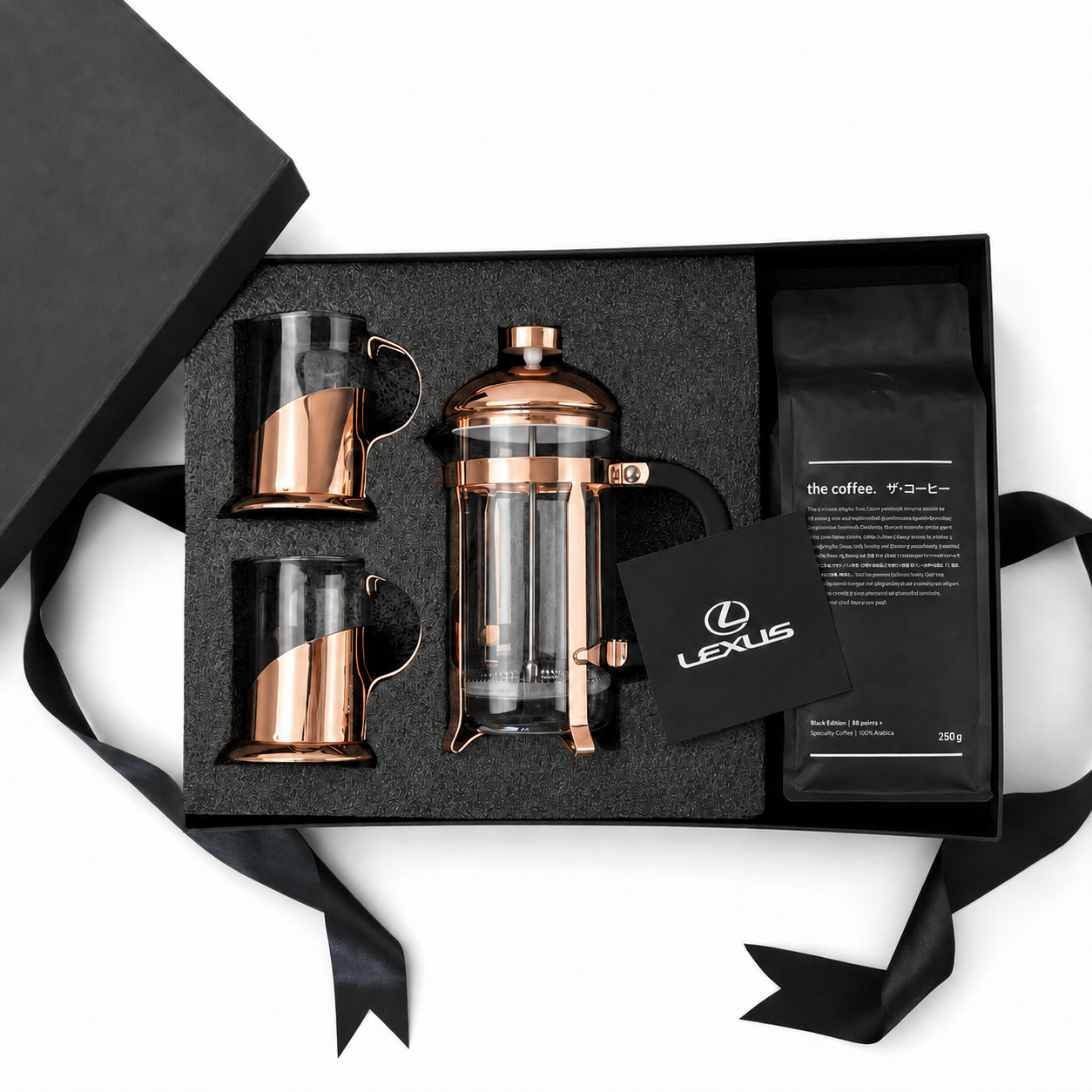 SET CAFETERA FRANCESA PREMIUM COBRE + CAFE