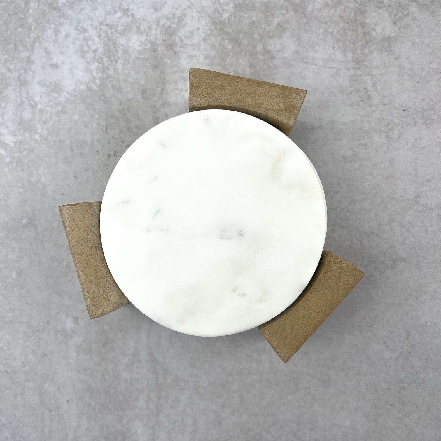 SET DE POSAVASOS MARMOL + BASE DE MADERA - Imagen 6