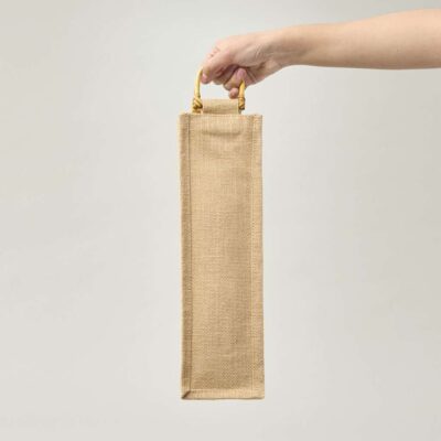 BOLSA DE YUTE PARA 1 BOTELLA DE VINO 35x10x10