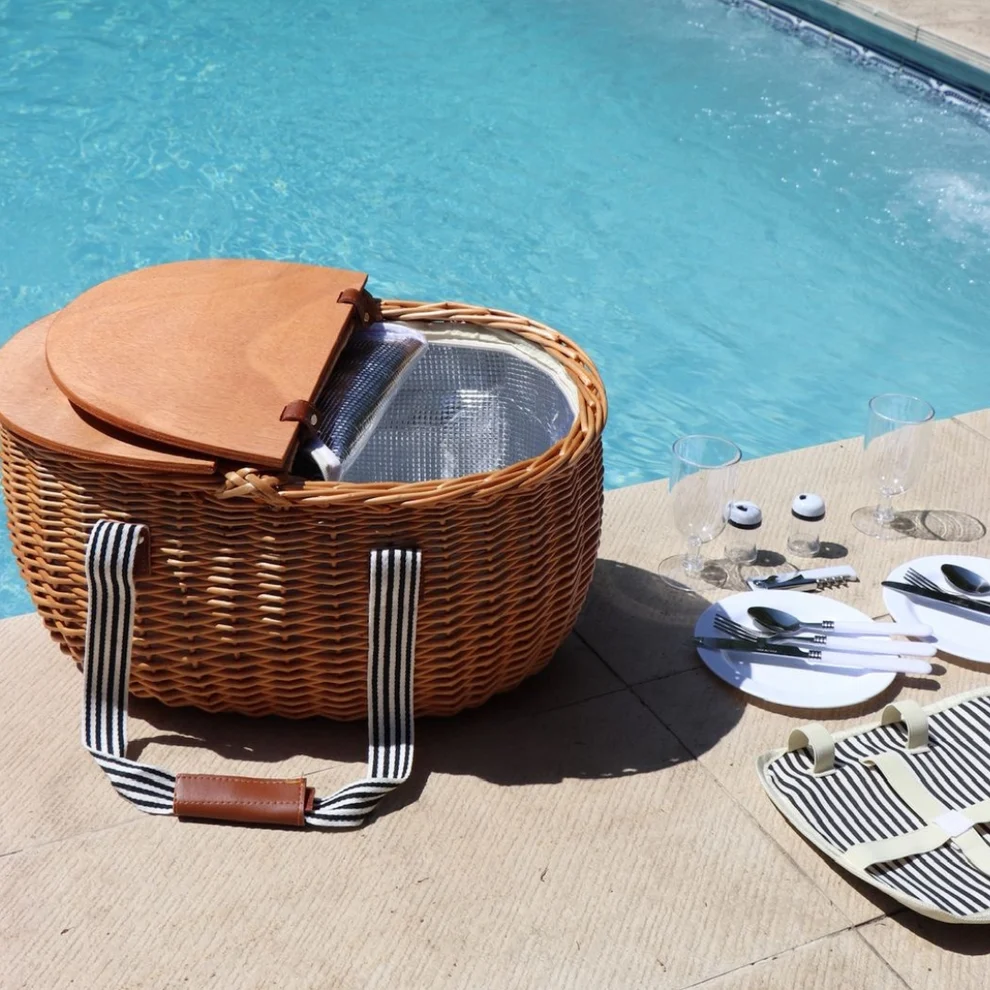 CANASTO PICNIC COOLER JACINTA - Imagen 10