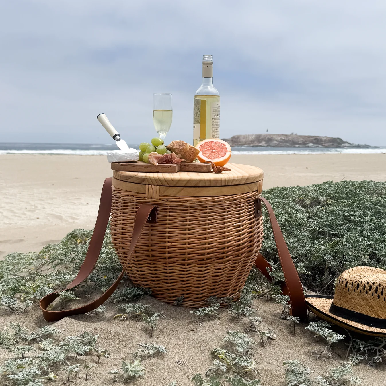 CANASTO PICNIC COOLER RATTAN - Imagen 2
