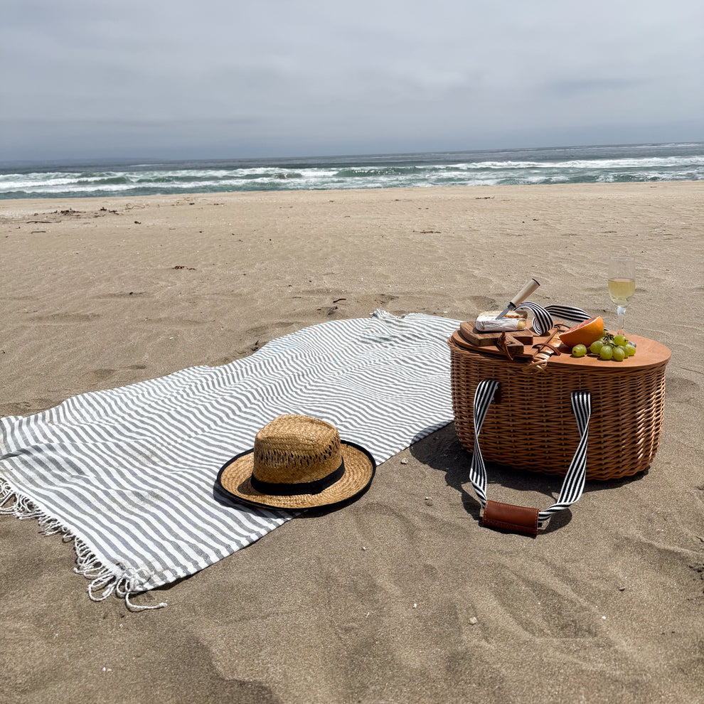BOLSO PLAYA RAFIA + TOALLA TURCA - Imagen 3
