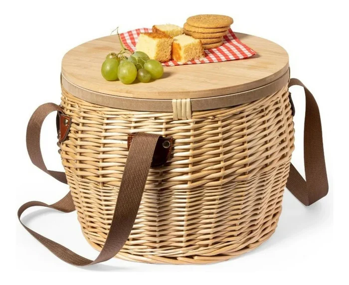CANASTO PICNIC COOLER RATTAN - Imagen 6