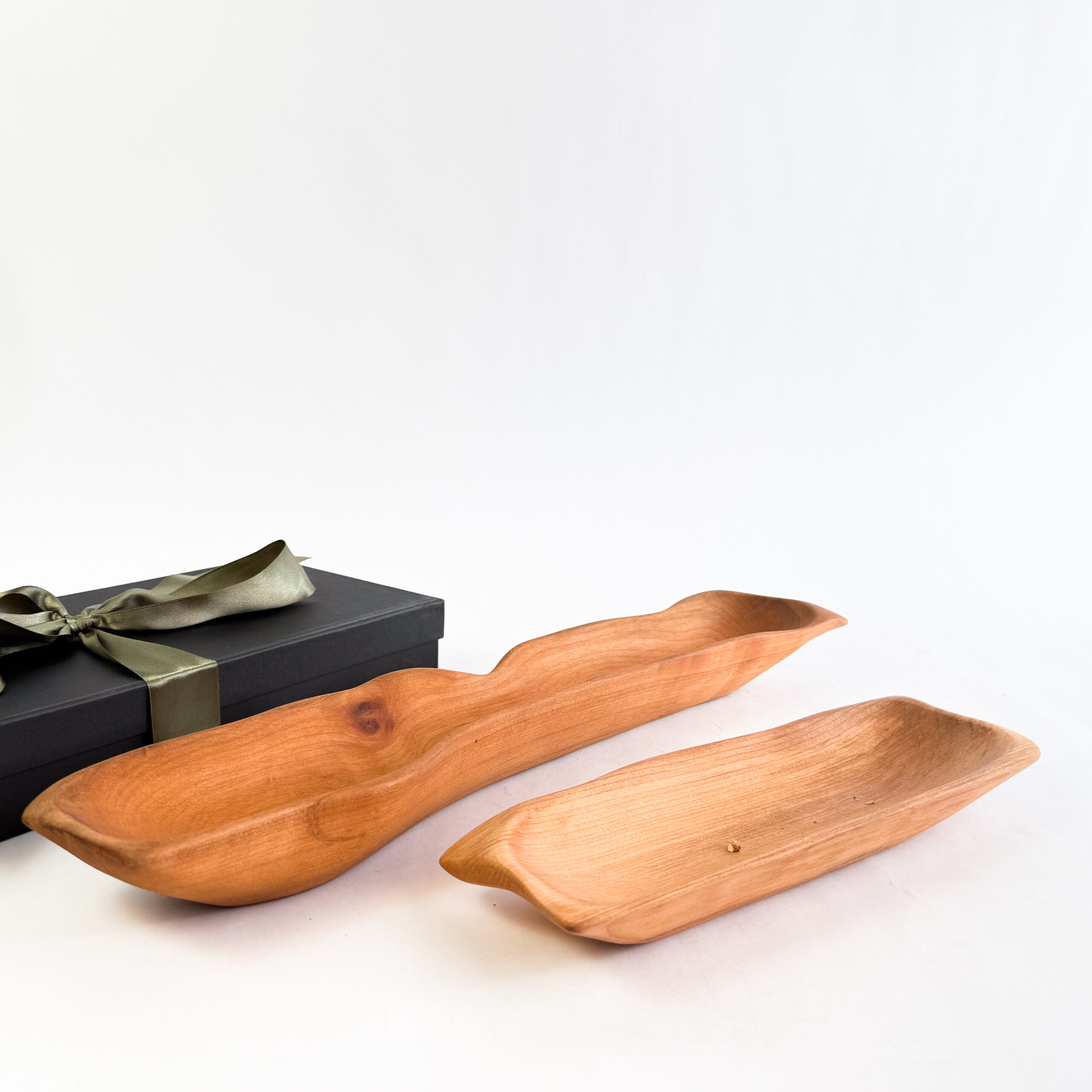 SET CANOAS DE MADERA NATIVA