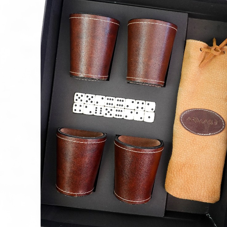 JUEGO CACHOS CUERO EN CAJA PREMIUM - Imagen 2
