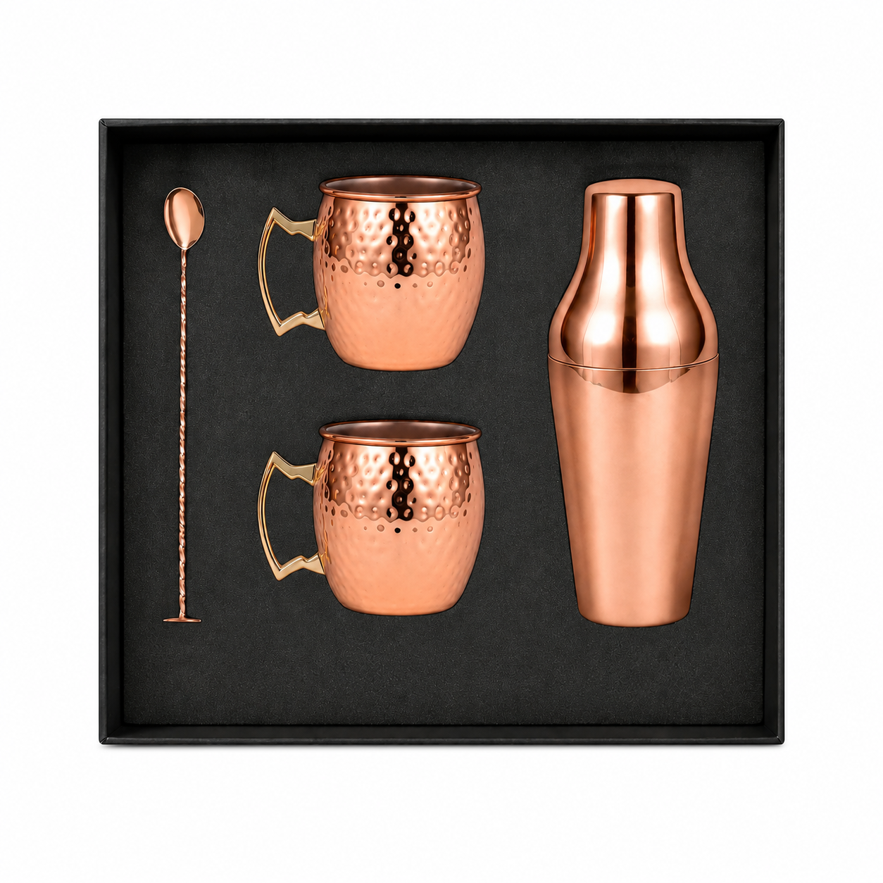 SET BAR COBRE 4 PIEZAS